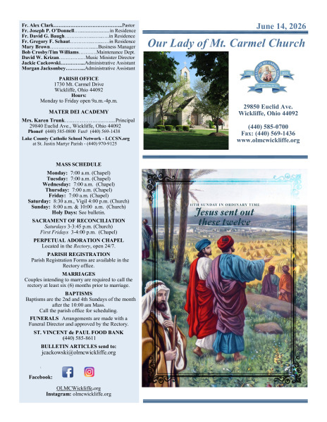 June 14 Bulletin