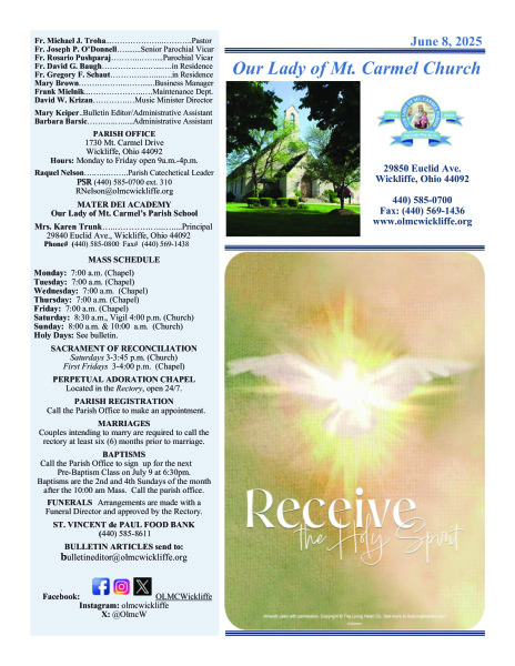 June 8, 2025 Bulletin