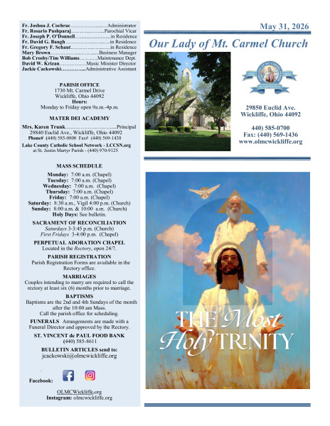 May 31 Bulletin