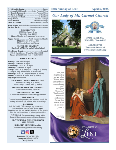April 6, 2025 - Bulletin